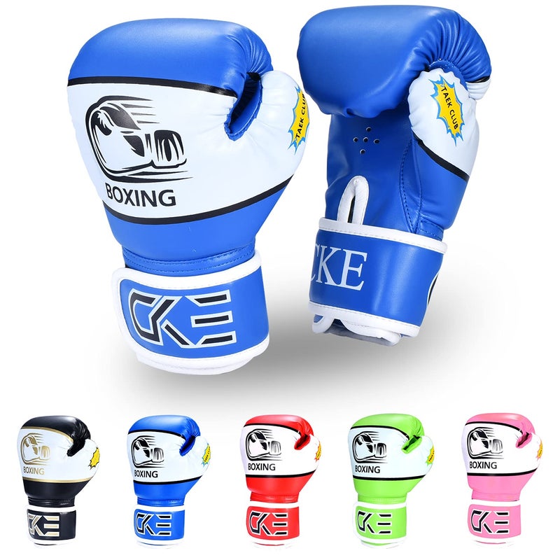 CKE Kids Boxing Gloves for Kids Boys Girls Junior Youth Toddlers Age 5-12 Years Training Boxing Gloves for Punching Bag Kickboxing Muay Thai - Image 1